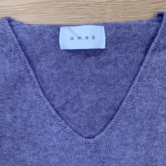 Lavender Knit Dress with Slits - Picture 1 of 4